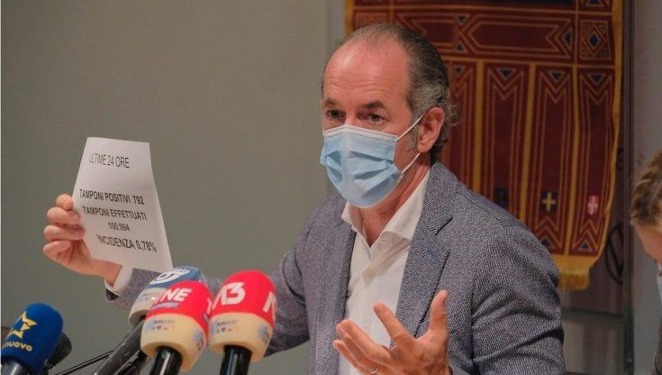 Zaia: “Non reggeremo. Sulla scuola faccio l’ultimo appello a Draghi: ascolti la scienza"