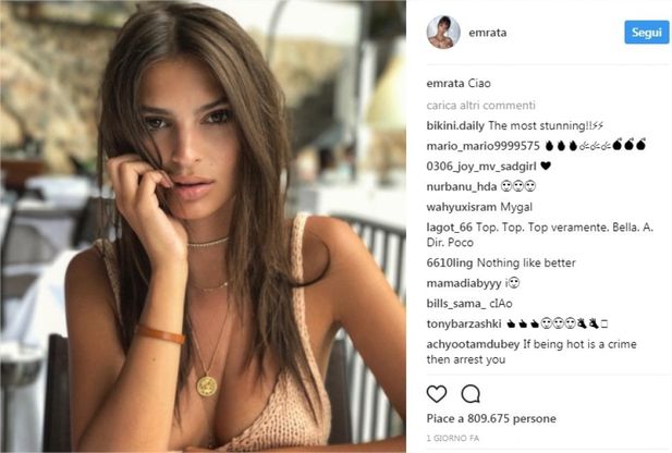 Lo sfogo di Emily Ratajkowski: "Penalizzata sul lavoro per il seno troppo grande"