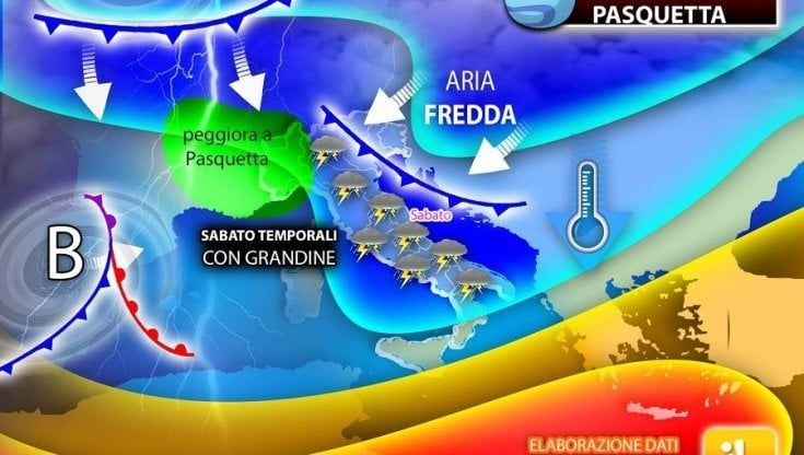 Pasqua, previsioni meteo, il caldo ha le ore contate: da domani tornano neve e pioggia