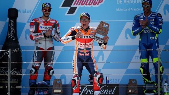 MotoGp, Aragon: Marquez vince il duello con Dovizioso e mette il mondiale in cassaforte