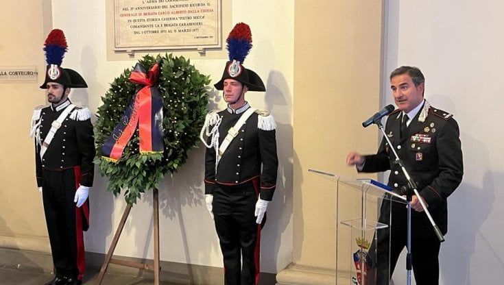 Commemorazione del generale Dalla Chiesa al comando dell'Arma 