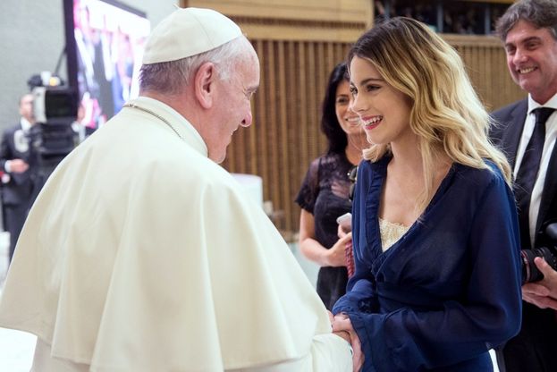 Partita della Pace, Violetta incontra Papa Francesco