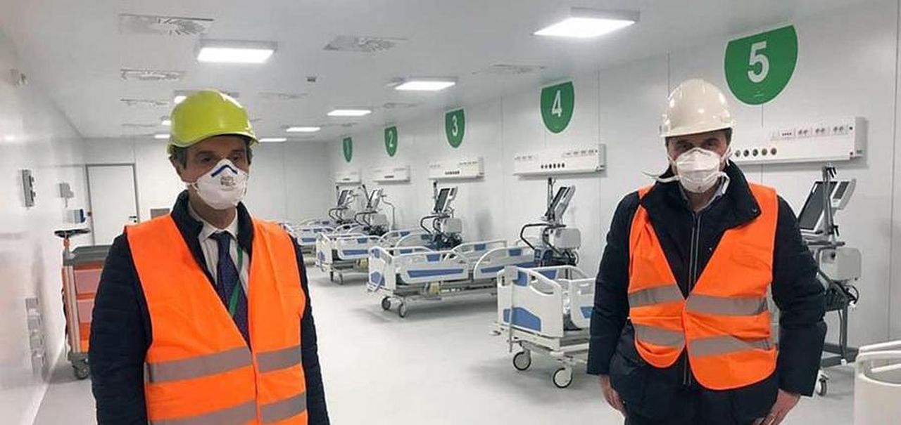 inaugurato l ospedale fiera a milano
