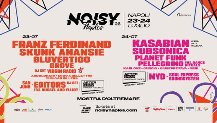 Noisy Naples Fest, ecco calendario e cast al completo