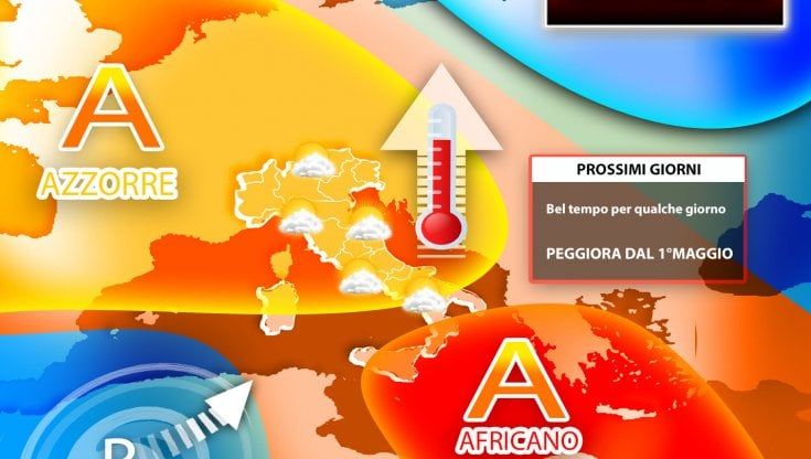 Previsioni meteo, torna il sole ma non durerà a lungo. Primo Maggio con piogge al Nord e al Sud ma il Centro sarà risparmiato