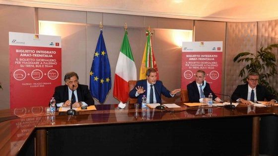 Palermo, al via il biglietto unico per bus, tram e treno: 5,50 euro per un giorno