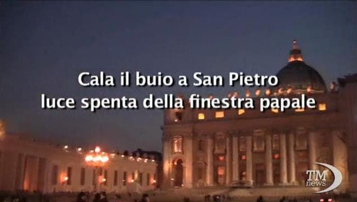 Dimissioni Papa, luce spenta nello studio di Benedetto XVI