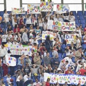 Olimpico, 400 bambini a scuola di tifo