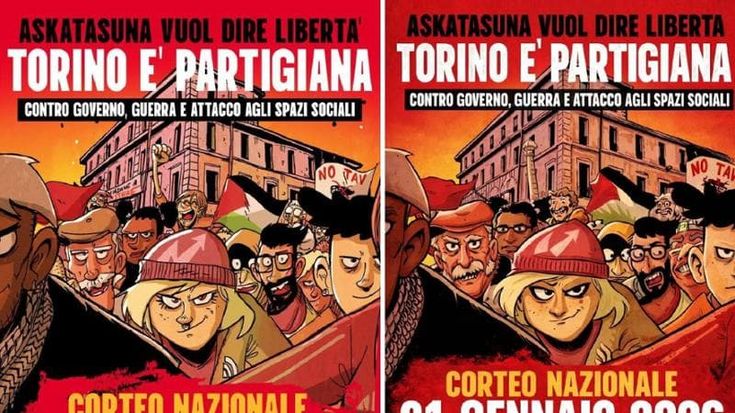 Corteo Aska, volti minacciosi e pugni chiusi cancellati: Zerocalcare “clonato” con l’IA