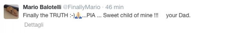 Balotelli riconosce sua figlia