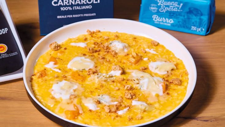 Risotto alla zucca e Gorgonzola Dop: il piatto per dare il benevenuto all’autunno
