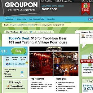 Groupon in caduta libera: coupon sconto verso l'estinzione