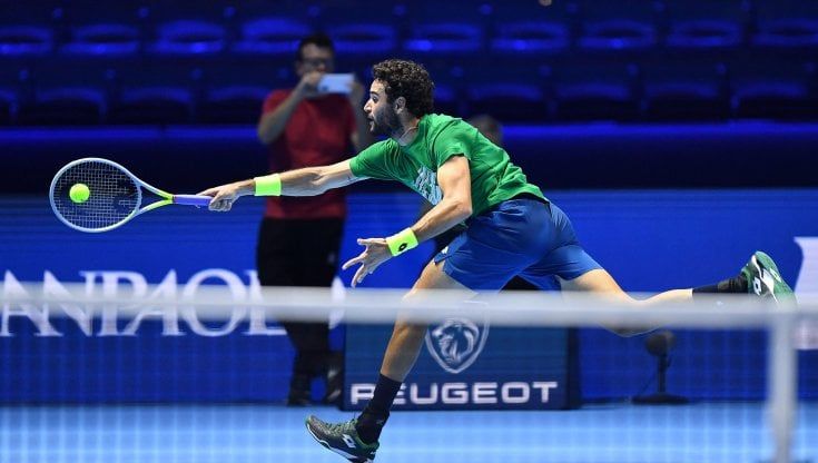 Tennis, a Torino via alle Atp Finals: Medvedev batte Hurkacz. Stasera Berrettini contro Zverev