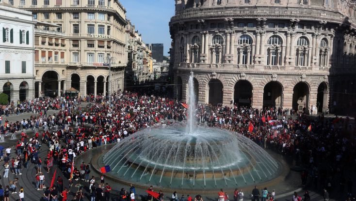 Genoa, la festa rossoblù 