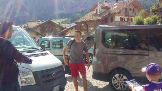 Chiesa, arrivo a Moena e primo allenamento