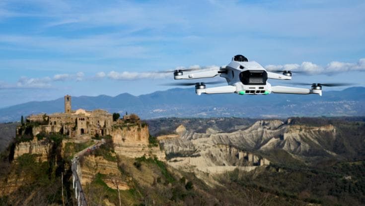 Un drone a 360° vuole rendere eterne Pompei e Civita di Bagnoregio