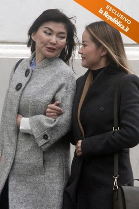 Alma Shalabayeva a passeggio per Roma