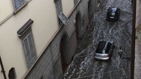 Maltempo, mezz'ora di vento e grandine su Firenze: alberi caduti e allagamenti