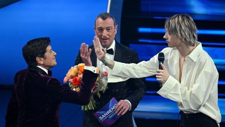 Prima gaffe di Amadeus a Sanremo: scambia gIANMARIA per Sangiovanni