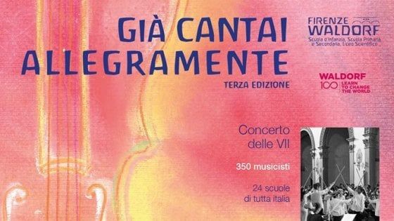 Firenze, in Santissima Annunziata 350 allievi delle scuole steineriane in concerto