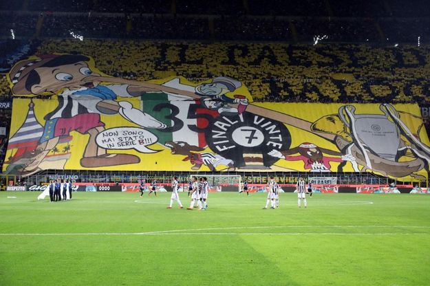 Inter-Juve: per la curva Nord i bianconeri come Pinocchio 