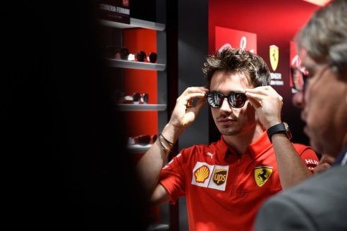 Sebastian Vettel e Charles Leclerc per Ray Ban e Scuderia Ferrari 