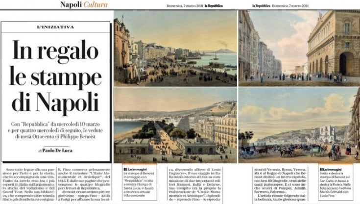 Le stampe di Napoli in regalo con Repubblica