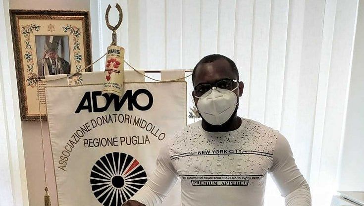 Dal Camerun a Lecce, Jiles è il primo rifugiato nel registro dei donatori di midollo osseo