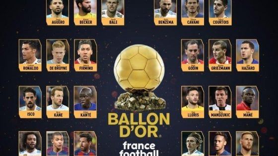 Pallone d'oro, ecco i 30 candidati: nessun italiano
