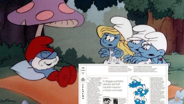 Il villaggio perfetto dei Puffi, nanetti massoni o forse comunisti