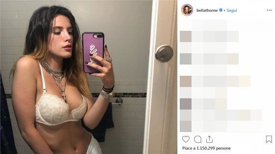 Bella Thorne ricattata da hacker pubblica foto hard