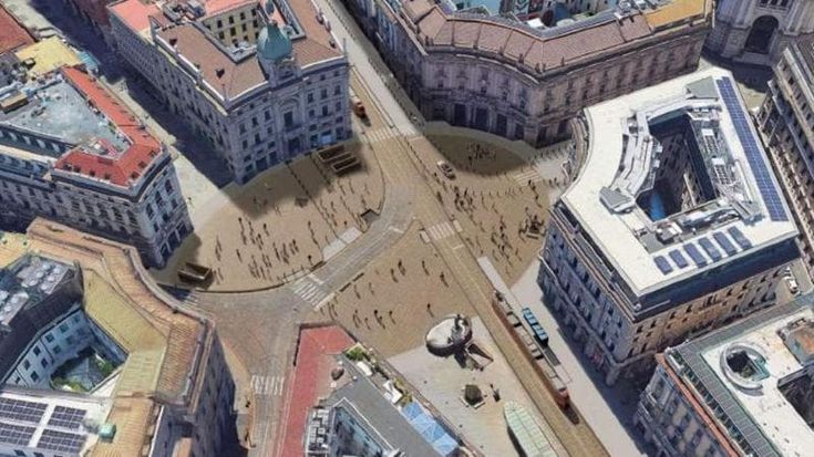 Apre il cantiere di piazza Cordusio: nuovo arredo urbano e dal 2026 stop alle auto