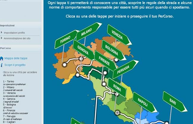 Guida sicura, si fa tutto on line