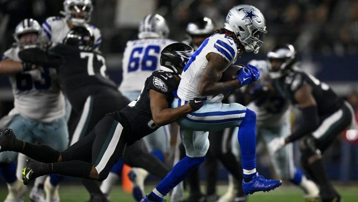 Nfl, spettacolo nella notte di Natale: i Cowboys con un super Lamb piegano gli Eagles. Niners: continua l'effetto-Purdy    