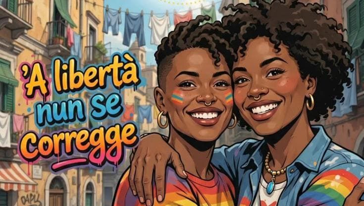 Napoli Pride, la piattaforma della parata “parla” napoletano. “‘A libertà nun se corregge”