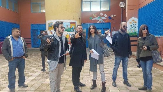 Bari, Maria Grazia Cucinotta gira a San Pio il suo film breve contro il bullismo