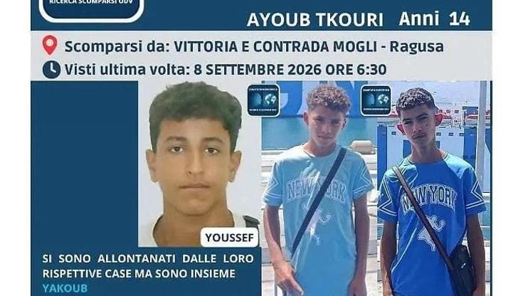 Nel Viterbese le ultime tracce dei ragazzi che si erano allontanati da Scoglitti