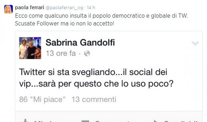 La Domenica Sportiva dei veleni: lite su Twitter tra Ferrari e Gandolfi