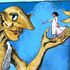 Trani, a scuola il murale con la favola di Roald Dahl
