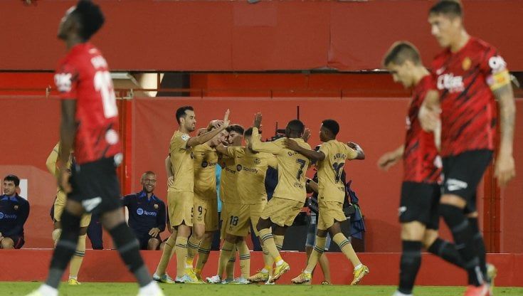 Liga: solito Lewandowski, il Barcellona espugna Maiorca e si porta in testa