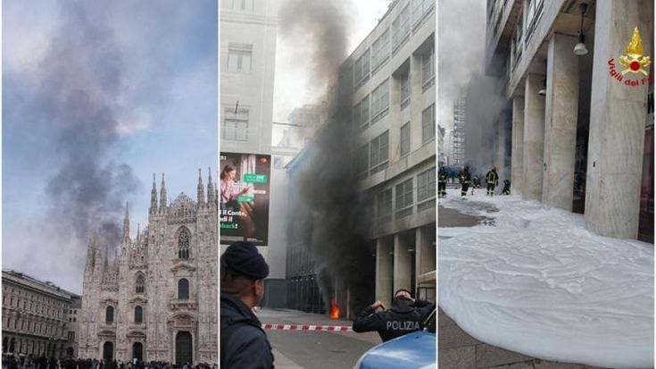 Incendio in corso Vittorio Emanuele a Milano, finita l’emergenza: nessun ferito. Lungo blackout in zona Duomo