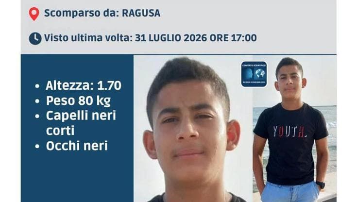 Scomparso a Ragusa un sedicenne, è il quarto caso in provincia in pochi giorni