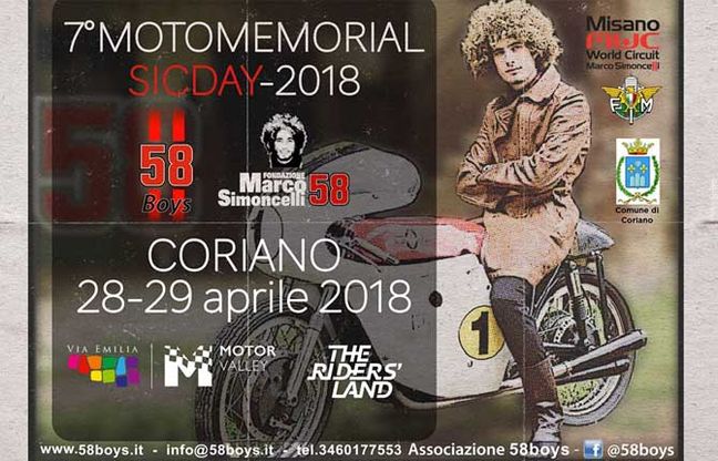 Tutto pronto per il “Motomemorial Sic Day 2018”