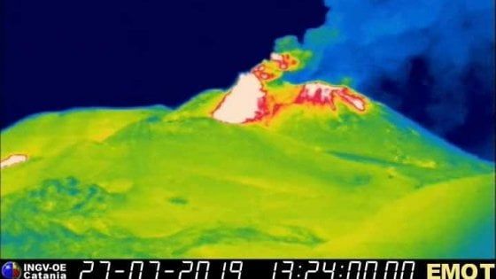  Etna ancora in eruzione, nuova fessura ed esplosioni con cenere