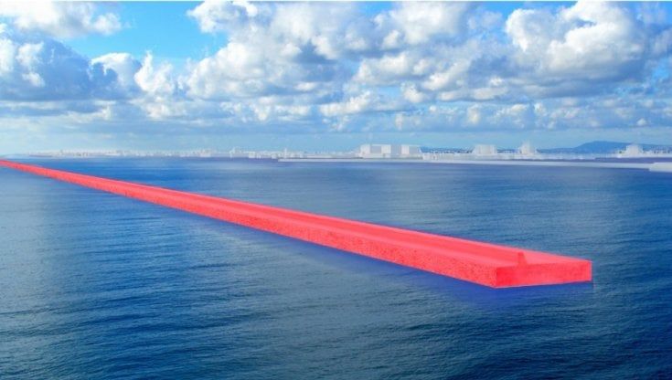 Nuova diga del porto di Genova, posa della prima pietra il 4 maggio
