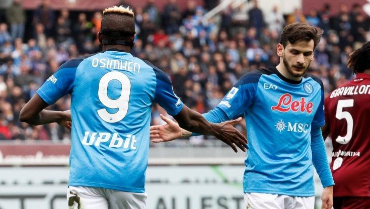 I gol di Osimhen e Kvaratskhelia, il muro di Kim: Napoli, numeri da record