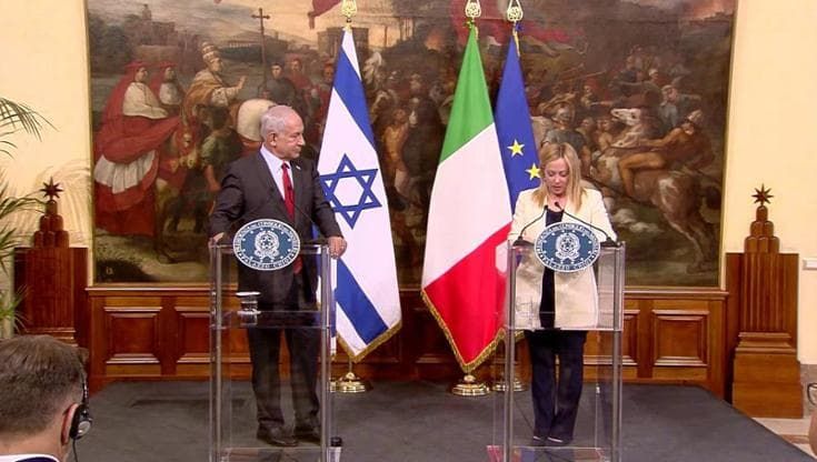 Meloni a Netanyahu: "Faremo di tutto per la de-escalation della violenza tra Israele e Palestina"