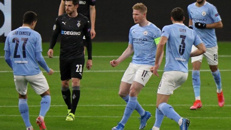 Champions League, Manchester City-Borussia Moenchengladbach 2-0: tutto facile per Guardiola