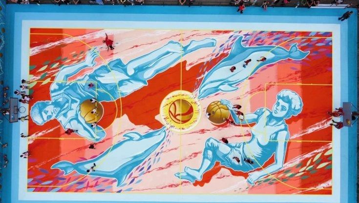 A Garbagnate campo da basket alla memoria di 'Koeman' Allegri diventa opera d'arte: a disegnare anche il figlio mai conosciuto