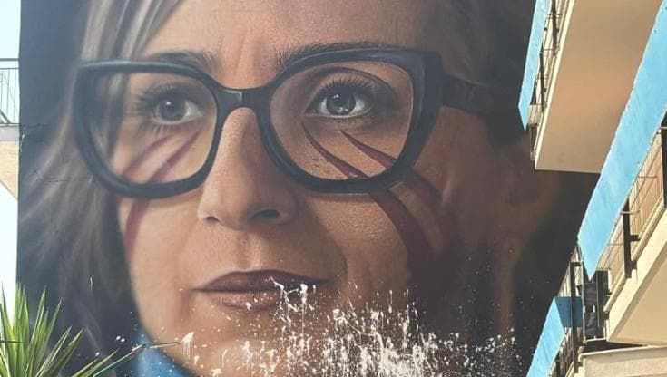 Napoli, vandalizzato il murale per Francesca Albanese realizzato da Jorit